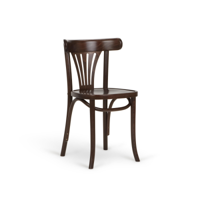 NORMA SIDE CHAIR EMBOSSED SEAT WALNUT