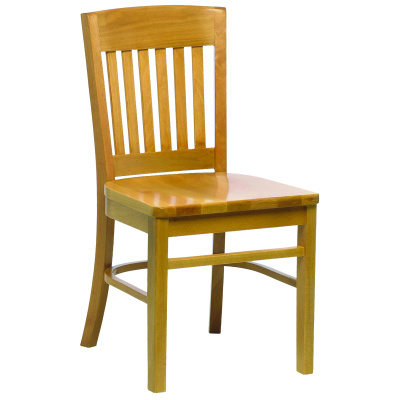 BOSTON SIDE CHAIR SOLID SEAT RAW