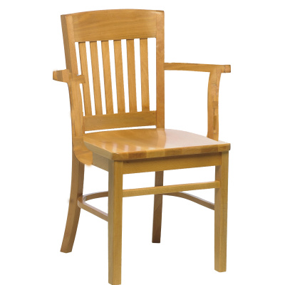 BOSTON ARMCHAIR SOLID SEAT RAW